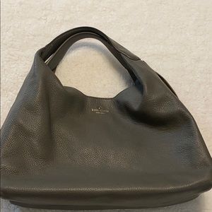 Kate Spade Juniper handbag gray leather hobo
